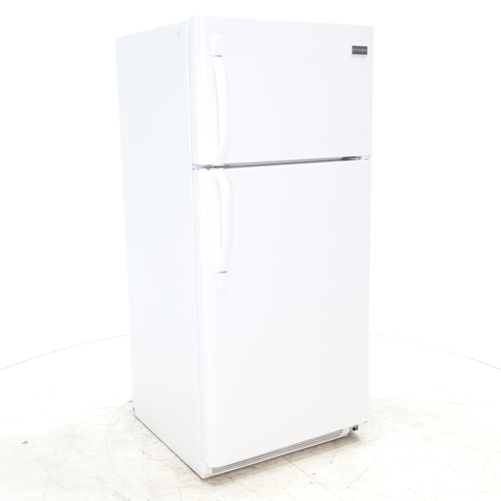 Pictures of 30" Wide Frigidaire White 18 cu ft  Top and Bottom Refrigerator with Adjustable Shelving and Ice Maker - Certified Refurbished - Neu Appliance Outlet - Discount Appliance Outlet in Austin, Tx