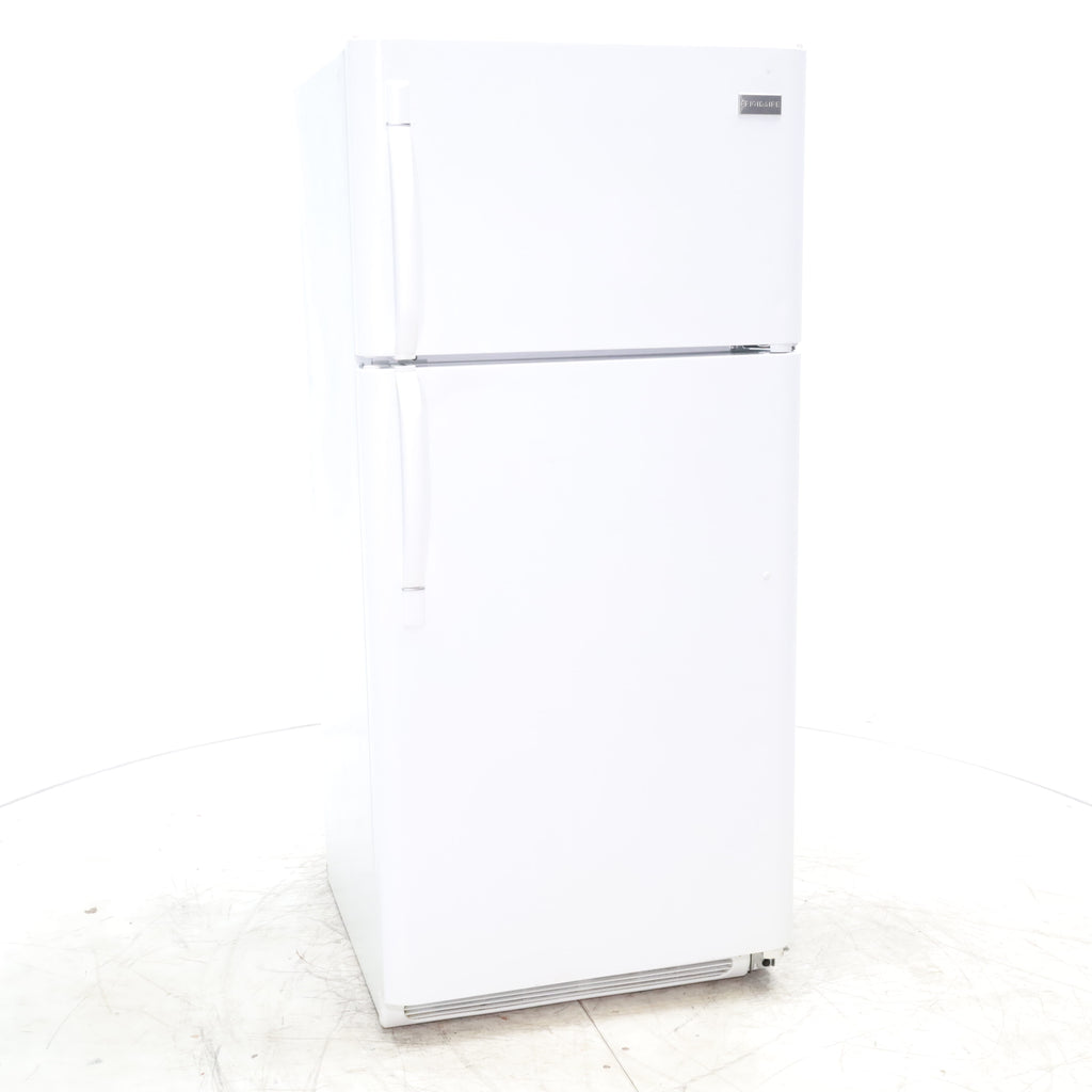 Pictures of 30" Wide Frigidaire White 18 cu ft  Top and Bottom Refrigerator with Adjustable Shelving and Ice Maker - Certified Refurbished - Neu Appliance Outlet - Discount Appliance Outlet in Austin, Tx