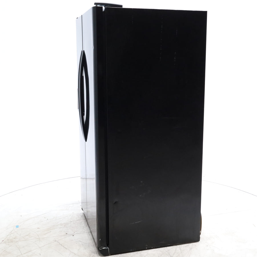 33" Wide Ebony Black Frigidaire 22.1 cu. ft. Side by Side Refrigerator with External Ice and Water Dispenser - Certified Refurbished