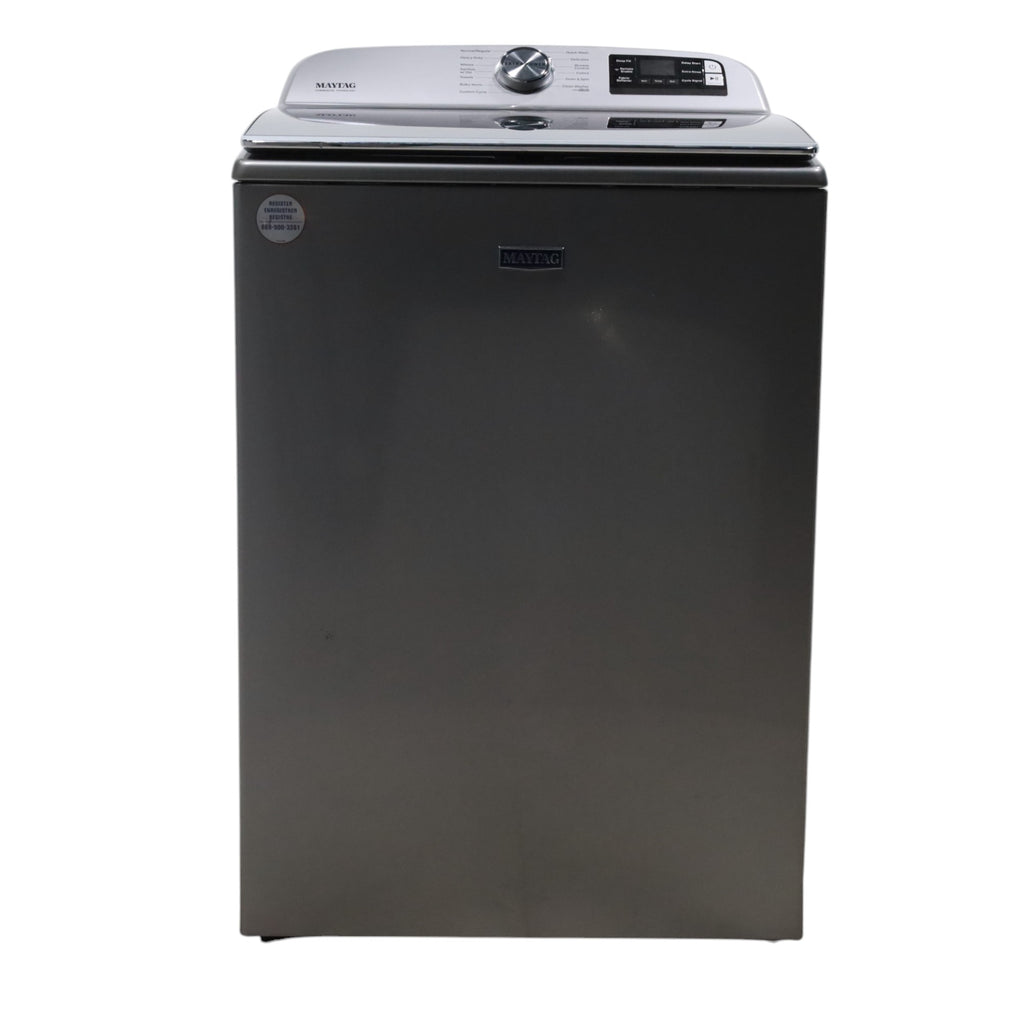 Pictures of Metallic Slate Maytag 5.3 cu. ft. Smart Capable ENERGY STAR Top Load Washing Machine with Extra Power - Open Box - Neu Appliance Outlet - Discount Appliance Outlet in Austin, Tx