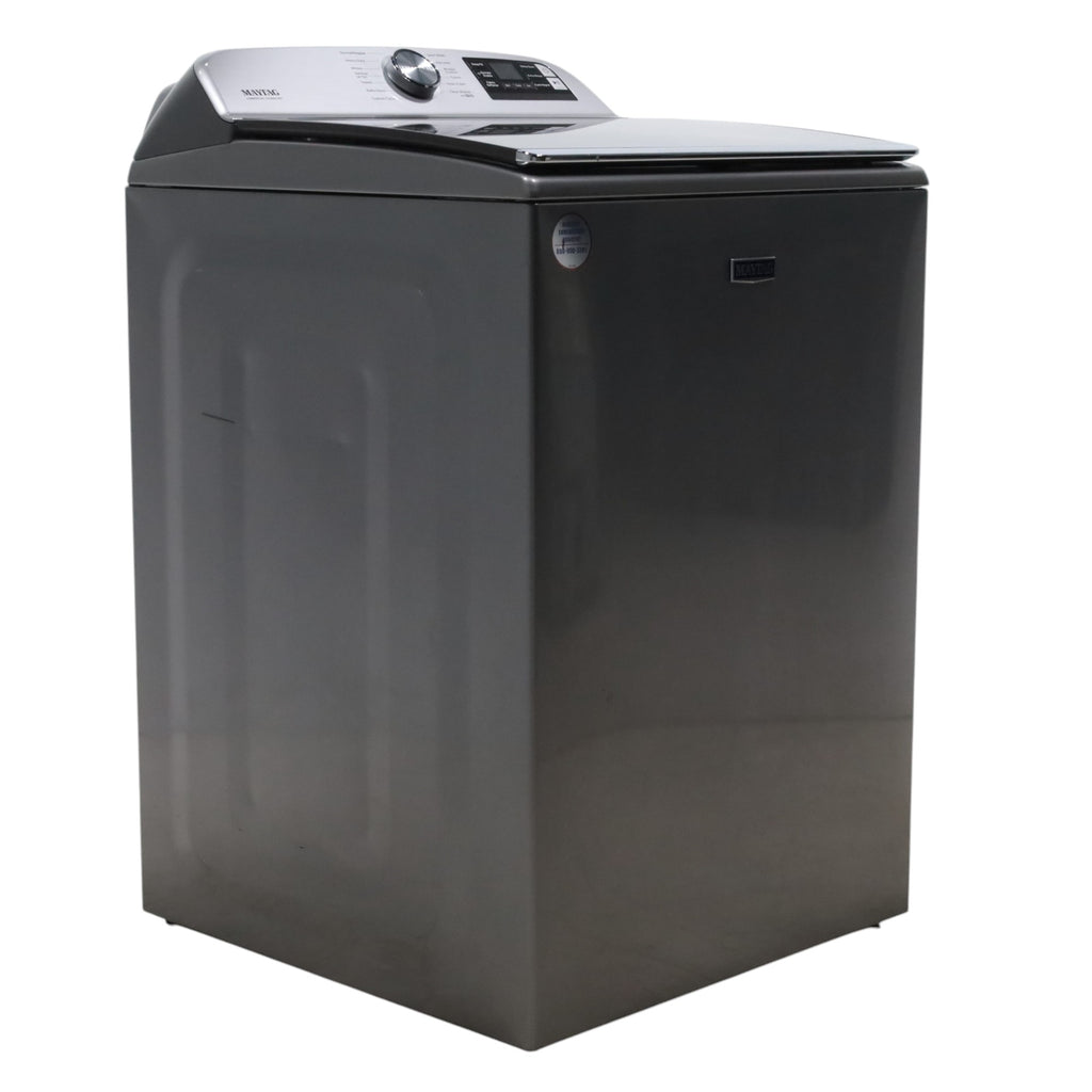 Pictures of Metallic Slate Maytag 5.3 cu. ft. Smart Capable ENERGY STAR Top Load Washing Machine with Extra Power - Open Box - Neu Appliance Outlet - Discount Appliance Outlet in Austin, Tx