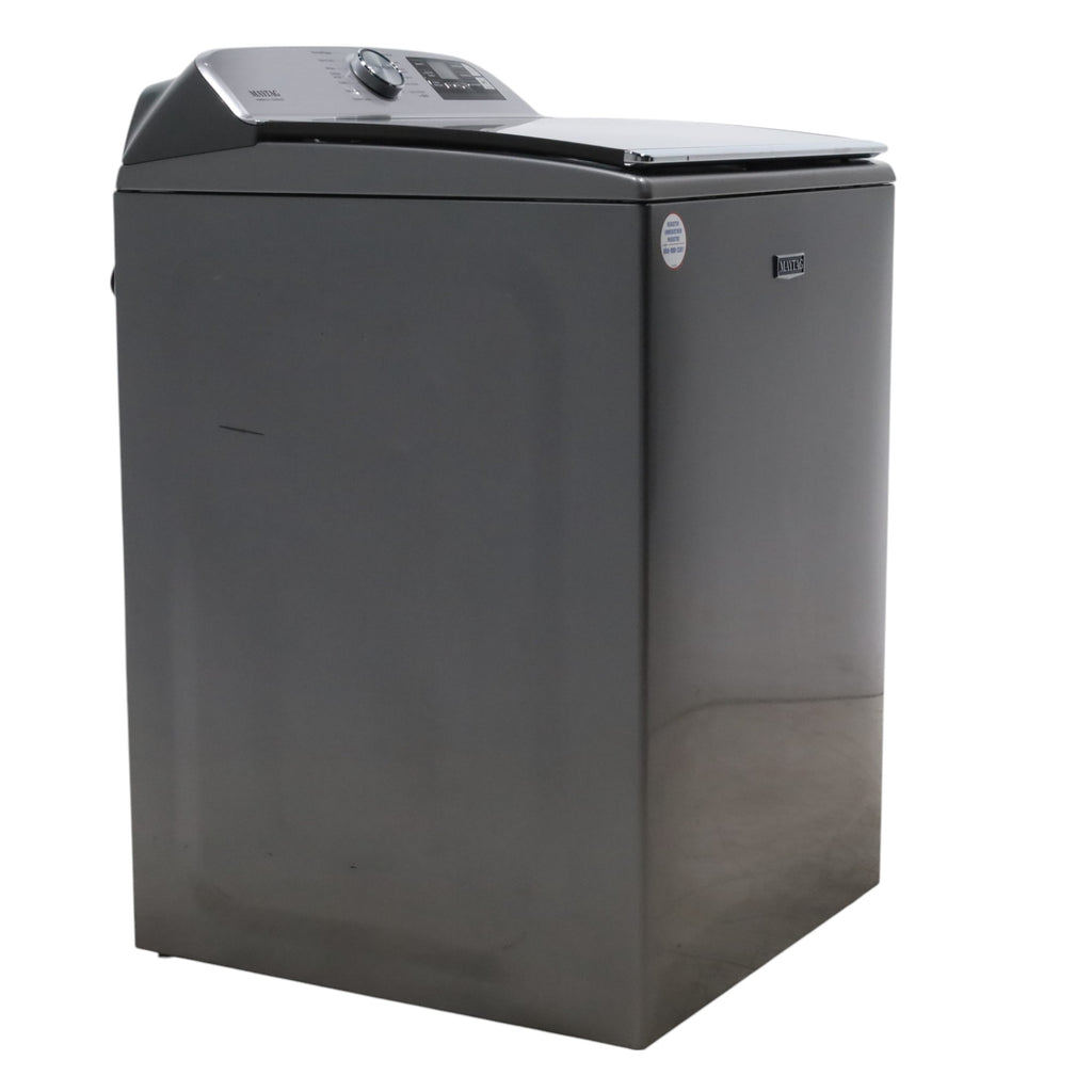 Pictures of Metallic Slate Maytag 5.3 cu. ft. Smart Capable ENERGY STAR Top Load Washing Machine with Extra Power - Open Box - Neu Appliance Outlet - Discount Appliance Outlet in Austin, Tx