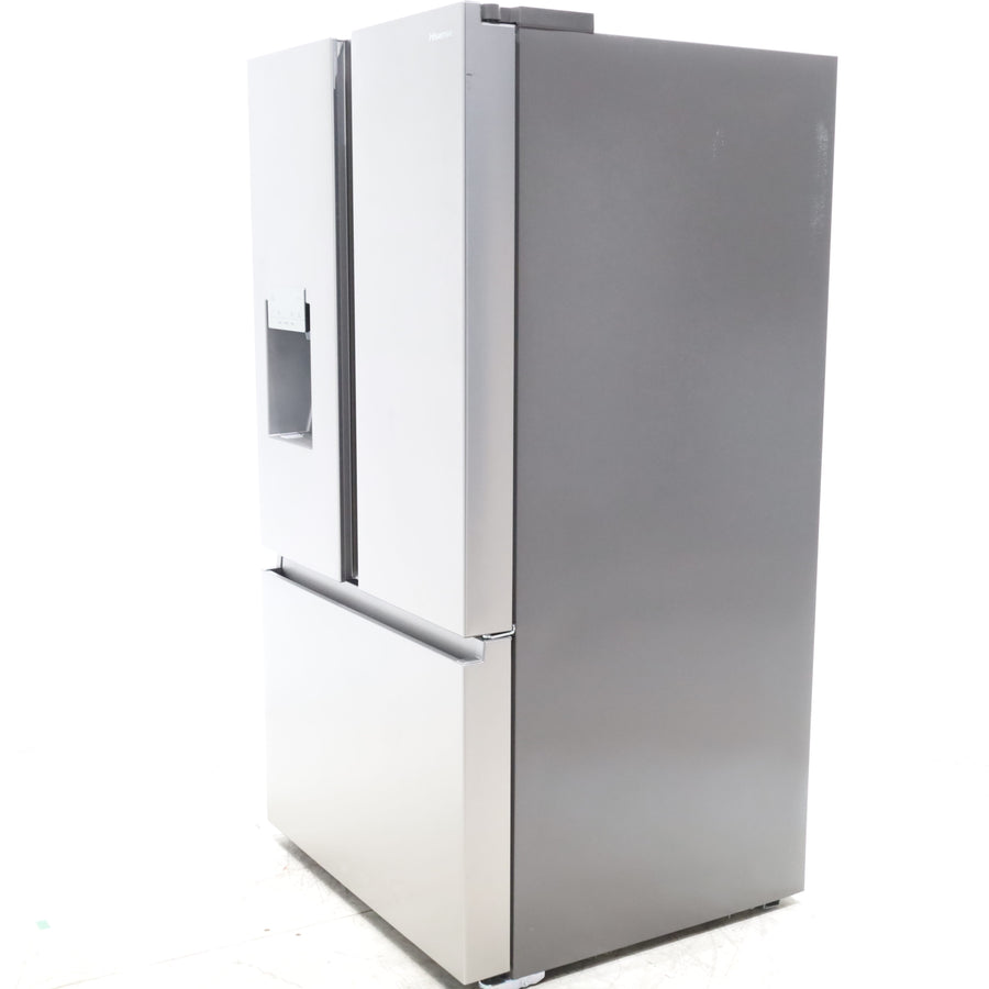 Hisense Fingerprint Resistant Stainless Steel PureFlat 25.4-cu ft ENERGY STAR French Door Refrigerator with Dual Ice Maker, Water - Scratch & Dent - Minor
