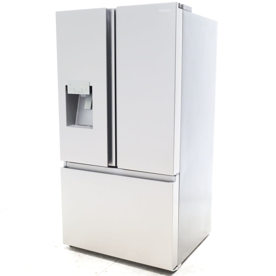 Hisense Fingerprint Resistant Stainless Steel PureFlat 25.4-cu ft ENERGY STAR French Door Refrigerator with Dual Ice Maker, Water - Scratch & Dent - Minor