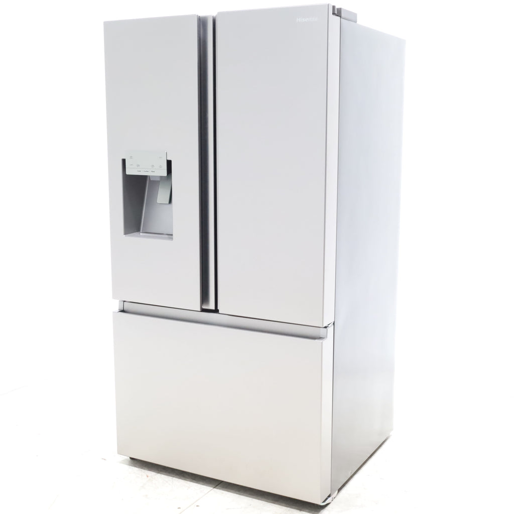 Pictures of Hisense Fingerprint Resistant Stainless Steel PureFlat 25.4-cu ft ENERGY STAR French Door Refrigerator with Dual Ice Maker, Water - Scratch & Dent - Minor - Neu Appliance Outlet - Discount Appliance Outlet in Austin, Tx