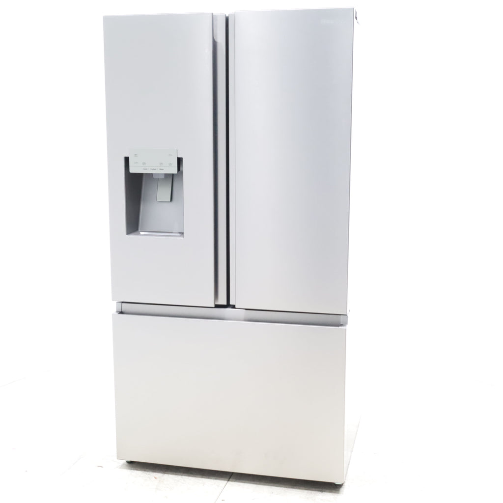 Pictures of Hisense Fingerprint Resistant Stainless Steel PureFlat 25.4-cu ft ENERGY STAR French Door Refrigerator with Dual Ice Maker, Water - Scratch & Dent - Minor - Neu Appliance Outlet - Discount Appliance Outlet in Austin, Tx