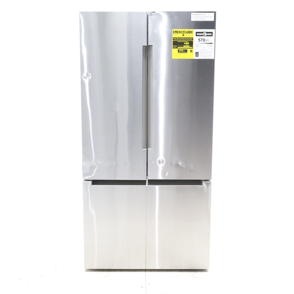 Pictures of ﻿Bosch 800 Series Stainless Steel 36 inch Wide 20.8 cu. ft. Smart Counter Depth French Door Refrigerator with Internal Water and Ice - Scratch & Dent - Moderate - Neu Appliance Outlet - Discount Appliance Outlet in Austin, Tx