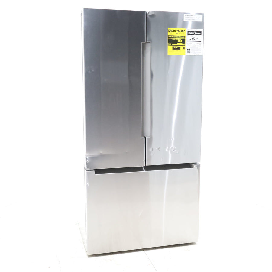 Bosch 800 Series Stainless Steel 36 inch Wide 20.8 cu. ft. Smart Counter Depth French Door Refrigerator with Internal Water and Ice - Scratch & Dent - Moderate