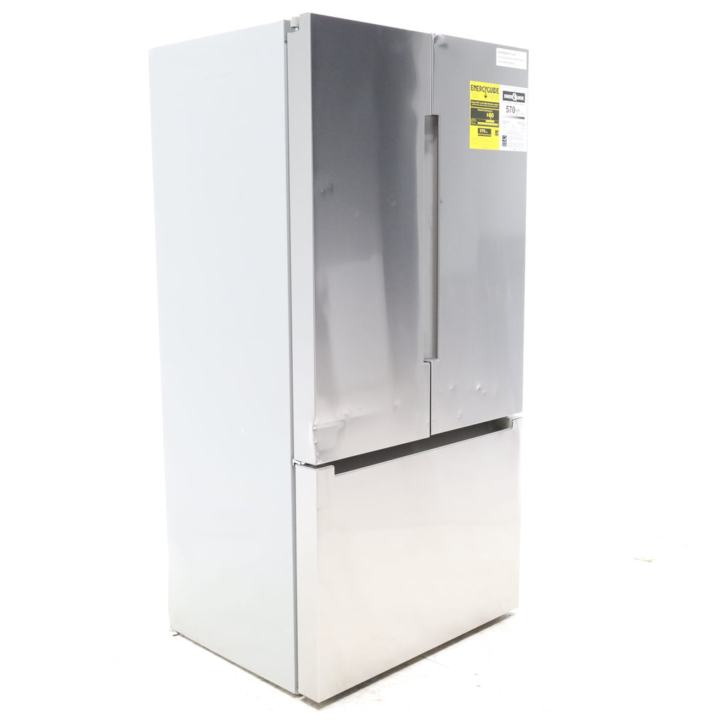 Pictures of ﻿Bosch 800 Series Stainless Steel 36 inch Wide 20.8 cu. ft. Smart Counter Depth French Door Refrigerator with Internal Water and Ice - Scratch & Dent - Moderate - Neu Appliance Outlet - Discount Appliance Outlet in Austin, Tx