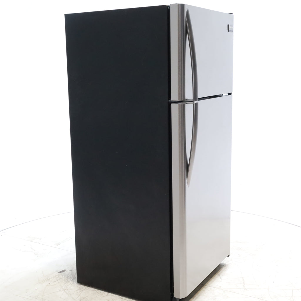 Pictures of 30" Wide Frigidaire Gallery Stainless Steel 18.3-cu ft Top-Freezer Refrigerator with Adjustable Spill Proof Glass - Certified Refurbished - Neu Appliance Outlet - Discount Appliance Outlet in Austin, Tx