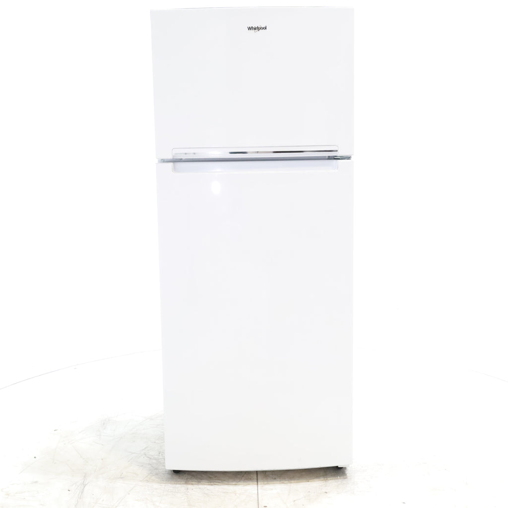 Pictures of 28" Wide White Whirlpool 18 cu. ft. Top Freezer Refrigerator with Flexi-Slide Bin - Scratch & Dent  - Minor - Neu Appliance Outlet - Discount Appliance Outlet in Austin, Tx