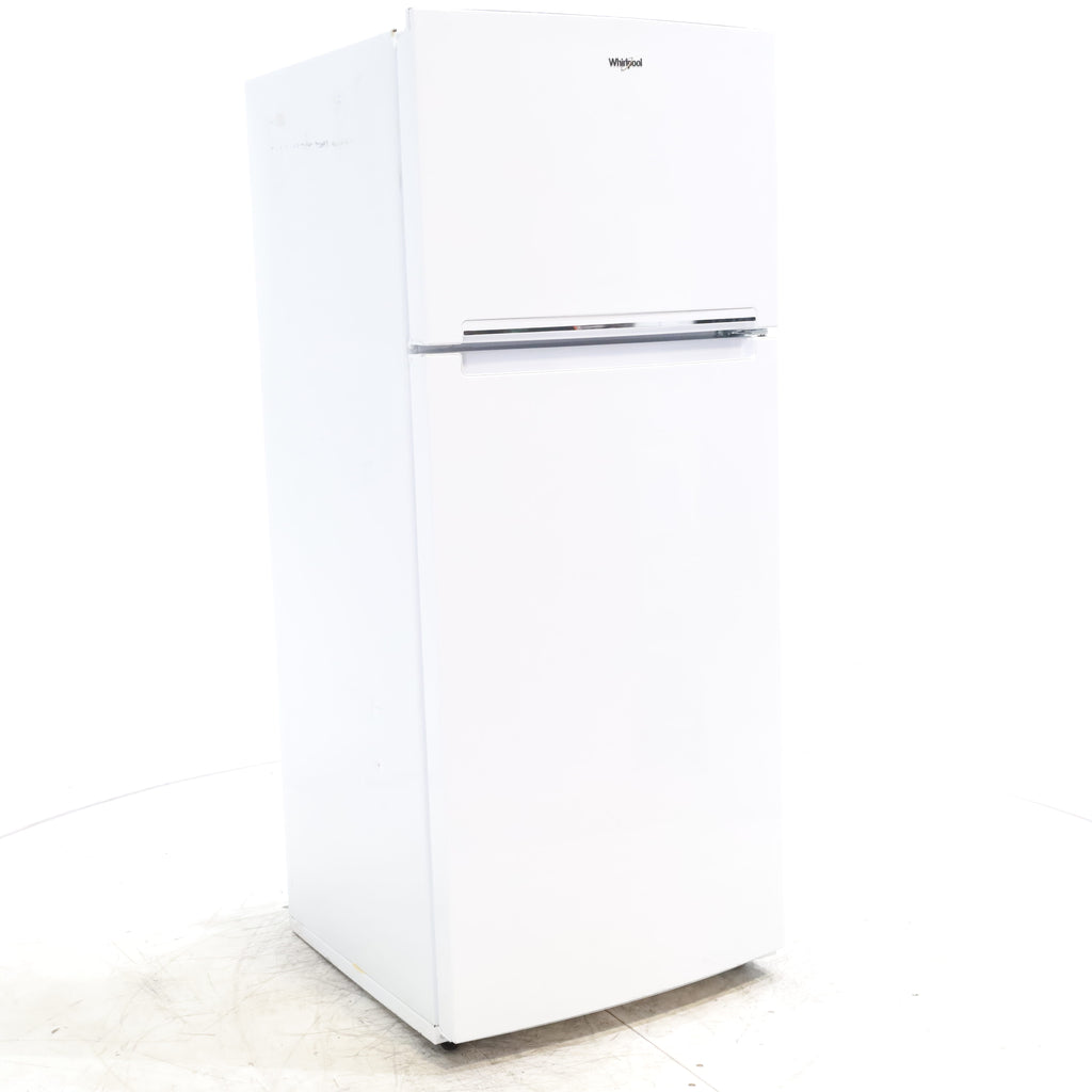 Pictures of 28" Wide White Whirlpool 18 cu. ft. Top Freezer Refrigerator with Flexi-Slide Bin - Scratch & Dent  - Minor - Neu Appliance Outlet - Discount Appliance Outlet in Austin, Tx