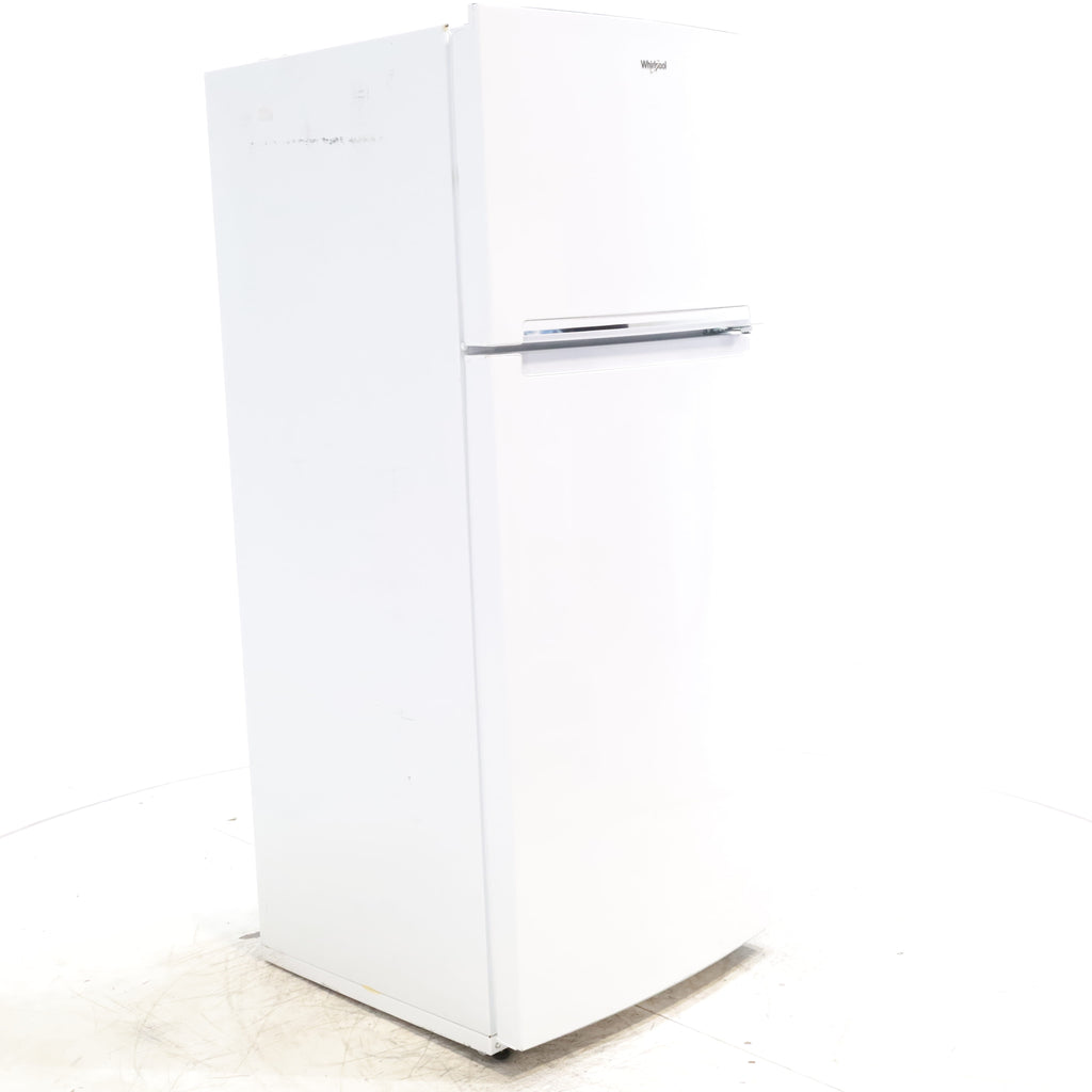 Pictures of 28" Wide White Whirlpool 18 cu. ft. Top Freezer Refrigerator with Flexi-Slide Bin - Scratch & Dent  - Minor - Neu Appliance Outlet - Discount Appliance Outlet in Austin, Tx