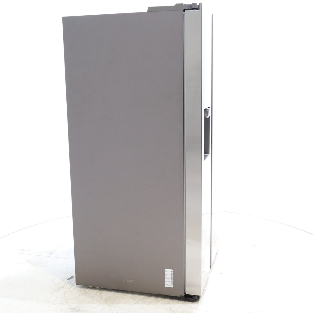 Pictures of Fingerprint Resistant Stainless Steel ENERGY STAR Samsung 27.4 cu. ft. Side by Side Refrigerator with Exterior Water and Ice Dispenser - Scratch & Dent - Minor - Neu Appliance Outlet - Discount Appliance Outlet in Austin, Tx