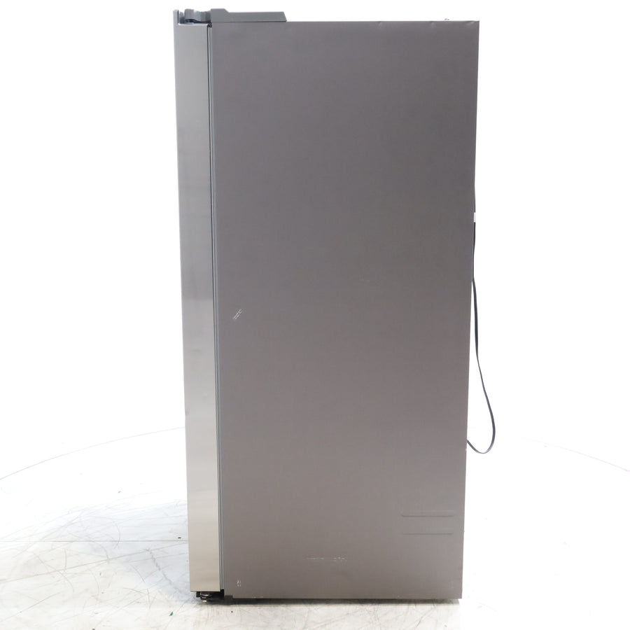 Fingerprint Resistant Stainless Steel ENERGY STAR Samsung 27.4 cu. ft. Side by Side Refrigerator with Exterior Water and Ice Dispenser - Scratch & Dent - Minor