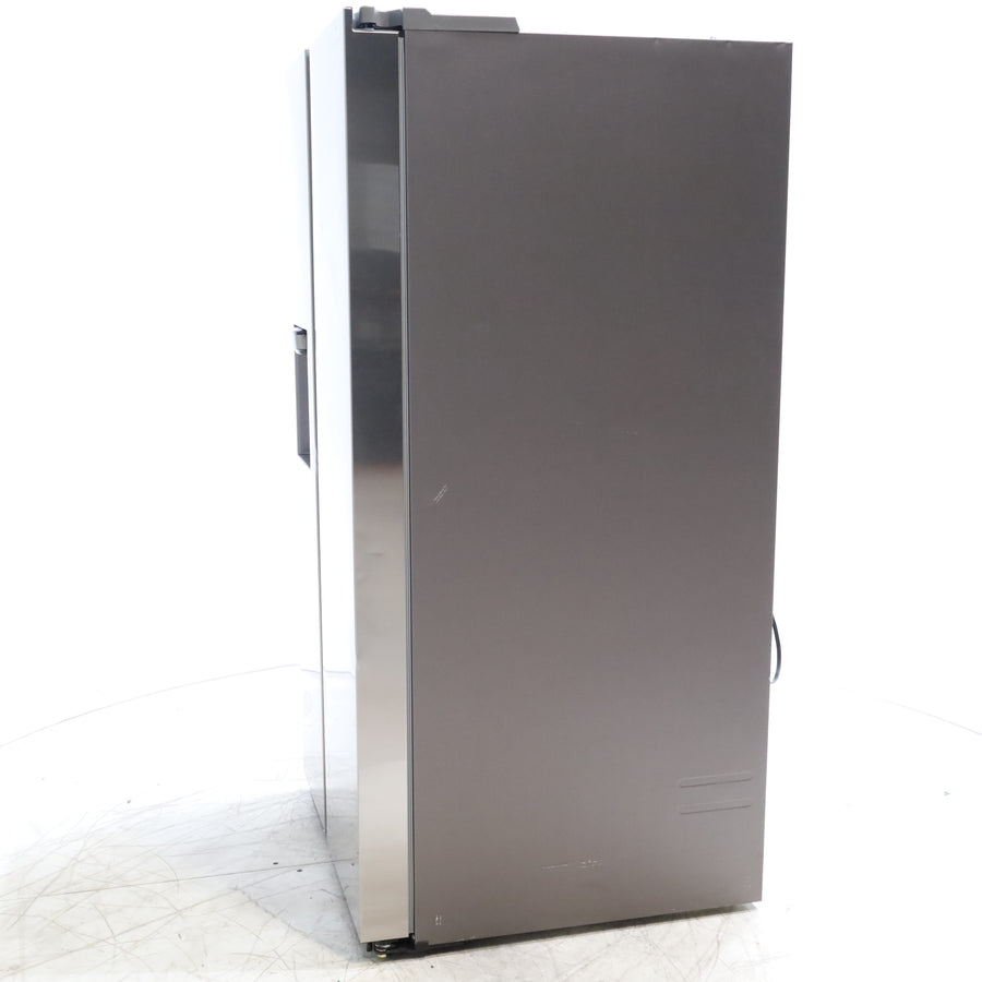 Fingerprint Resistant Stainless Steel ENERGY STAR Samsung 27.4 cu. ft. Side by Side Refrigerator with Exterior Water and Ice Dispenser - Scratch & Dent - Minor
