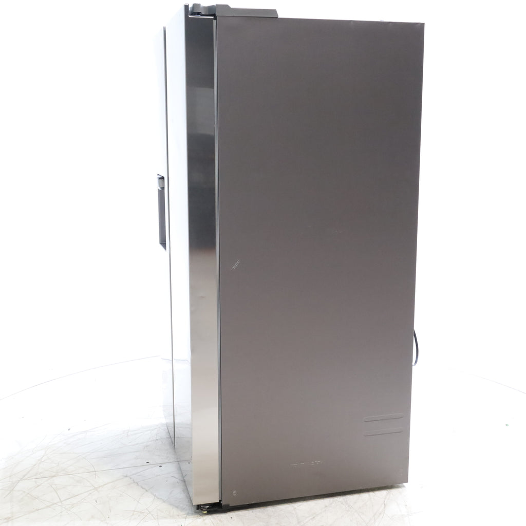 Pictures of Fingerprint Resistant Stainless Steel ENERGY STAR Samsung 27.4 cu. ft. Side by Side Refrigerator with Exterior Water and Ice Dispenser - Scratch & Dent - Minor - Neu Appliance Outlet - Discount Appliance Outlet in Austin, Tx