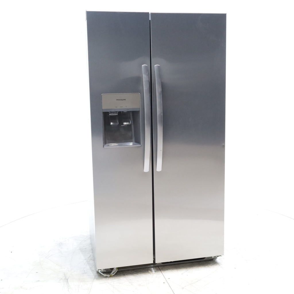 Pictures of ENERGY STAR Frigidaire Fingerprint Resistant Stainless Steel 25.6 cu. ft. Side by Side Refrigerator with Water and Ice Dispenser - Scratch & Dent - Minor (Copy) - Neu Appliance Outlet - Discount Appliance Outlet in Austin, Tx