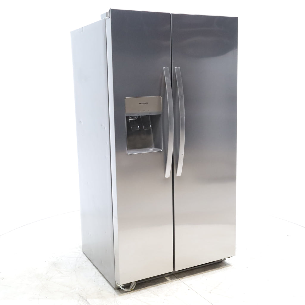 Pictures of ENERGY STAR Frigidaire Fingerprint Resistant Stainless Steel 25.6 cu. ft. Side by Side Refrigerator with Water and Ice Dispenser - Scratch & Dent - Minor (Copy) - Neu Appliance Outlet - Discount Appliance Outlet in Austin, Tx