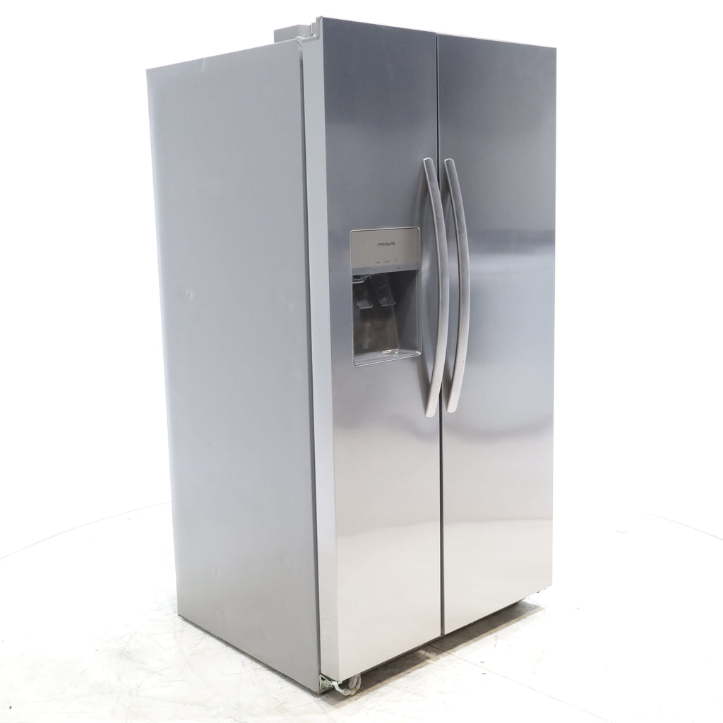 Pictures of ENERGY STAR Frigidaire Fingerprint Resistant Stainless Steel 25.6 cu. ft. Side by Side Refrigerator with Water and Ice Dispenser - Scratch & Dent - Minor (Copy) - Neu Appliance Outlet - Discount Appliance Outlet in Austin, Tx