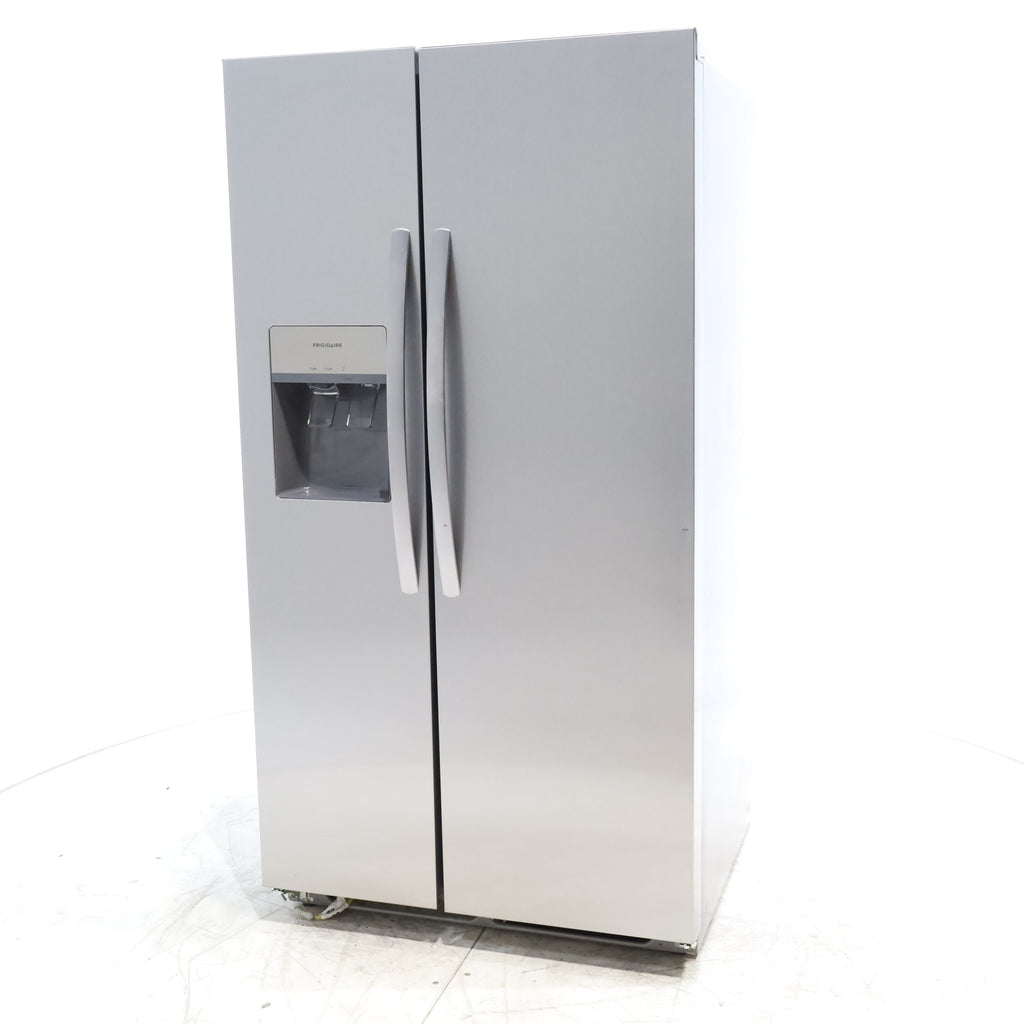 Pictures of ENERGY STAR Frigidaire Fingerprint Resistant Stainless Steel 25.6 cu. ft. Side by Side Refrigerator with Water and Ice Dispenser - Scratch & Dent - Minor (Copy) - Neu Appliance Outlet - Discount Appliance Outlet in Austin, Tx