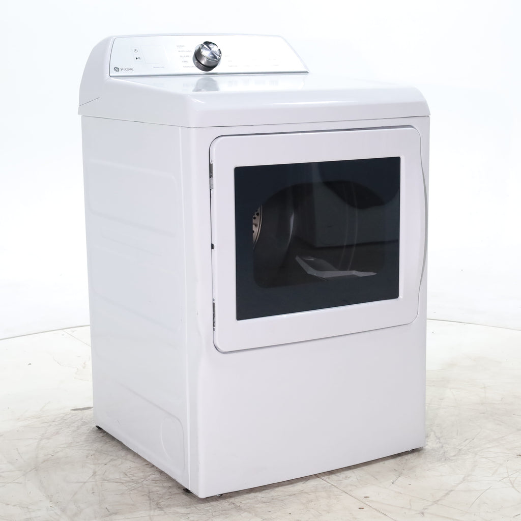 Pictures of GE Profile™ ENERGY STAR® 7.4 cu. ft. Capacity aluminized alloy drum Electric Dryer with Sanitize Cycle and Sensor Dry - Scratch & Dent - Minor - Neu Appliance Outlet - Discount Appliance Outlet in Austin, Tx