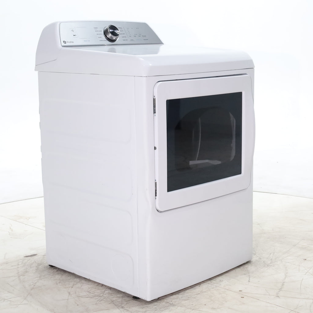 Pictures of GE Profile™ ENERGY STAR® 7.4 cu. ft. Capacity aluminized alloy drum Electric Dryer with Sanitize Cycle and Sensor Dry - Scratch & Dent - Minor - Neu Appliance Outlet - Discount Appliance Outlet in Austin, Tx