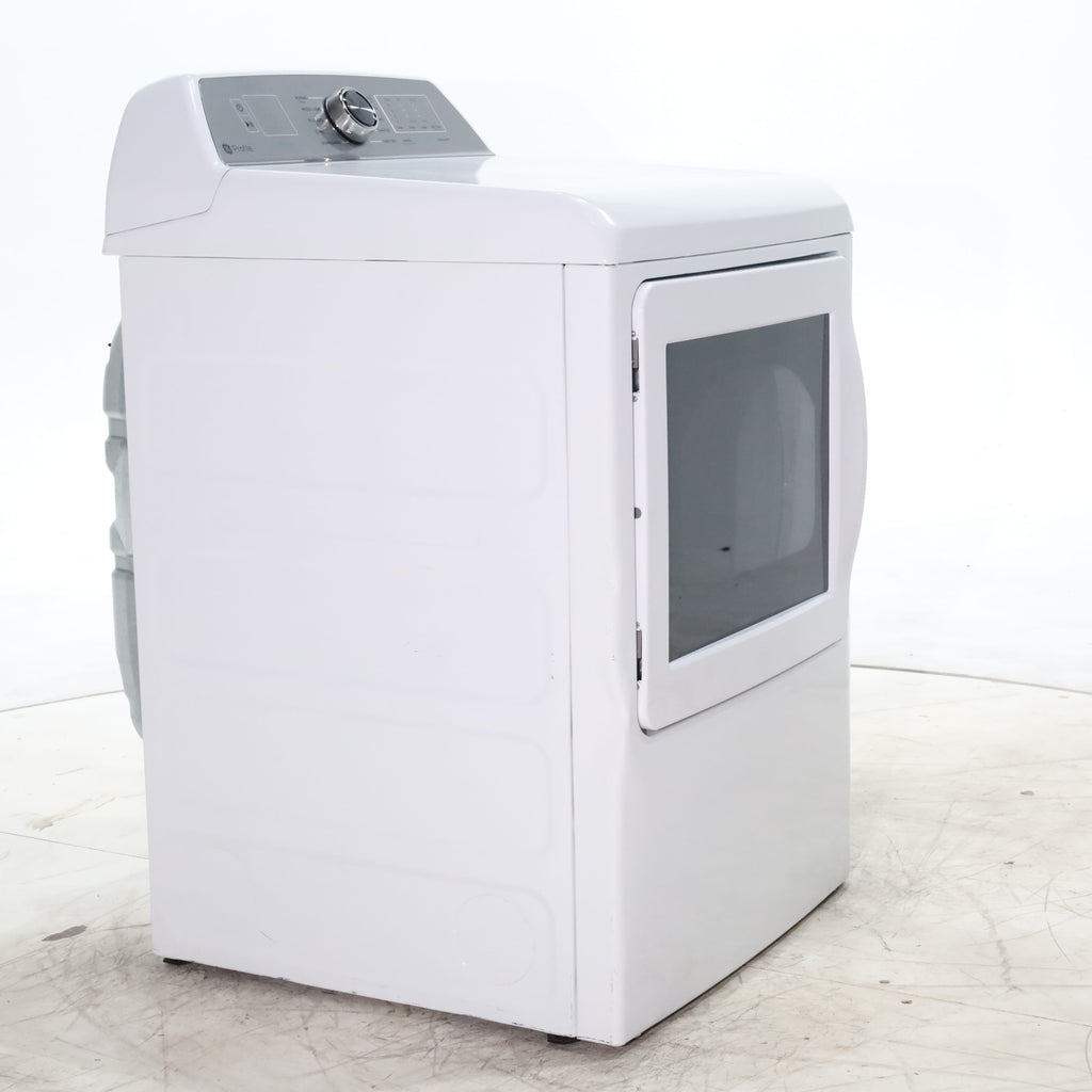 Pictures of GE Profile™ ENERGY STAR® 7.4 cu. ft. Capacity aluminized alloy drum Electric Dryer with Sanitize Cycle and Sensor Dry - Scratch & Dent - Minor - Neu Appliance Outlet - Discount Appliance Outlet in Austin, Tx