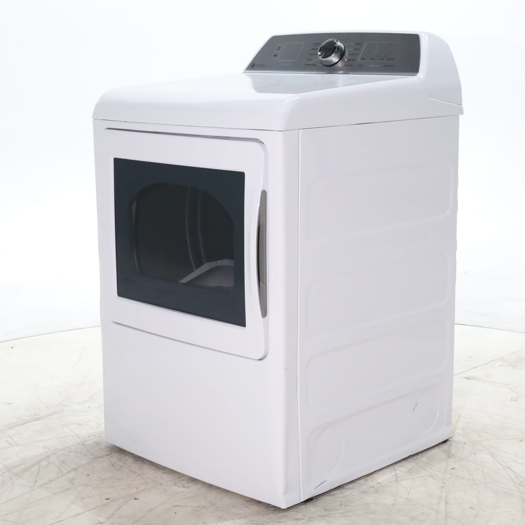 Pictures of GE Profile™ ENERGY STAR® 7.4 cu. ft. Capacity aluminized alloy drum Electric Dryer with Sanitize Cycle and Sensor Dry - Scratch & Dent - Minor - Neu Appliance Outlet - Discount Appliance Outlet in Austin, Tx