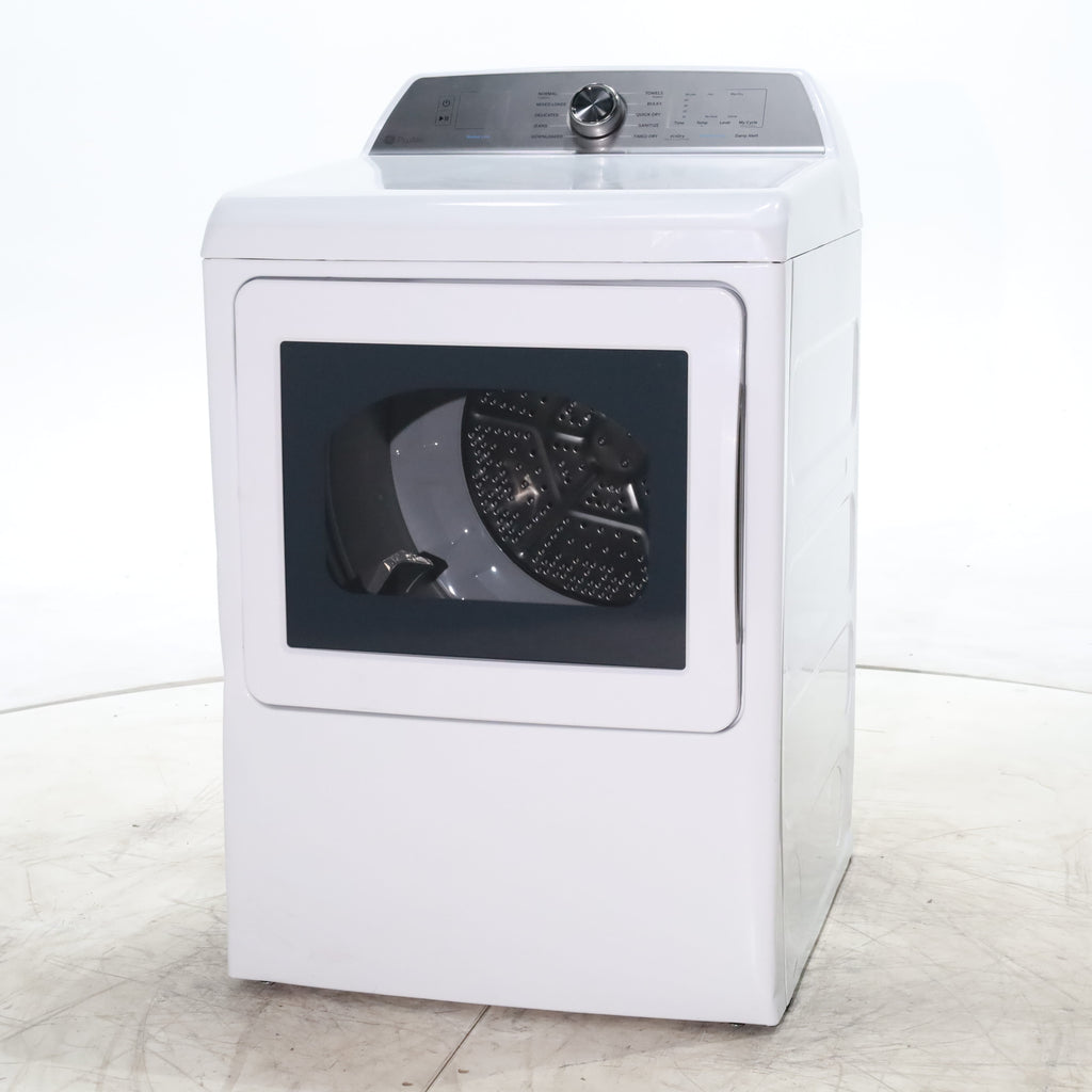 Pictures of GE Profile™ ENERGY STAR® 7.4 cu. ft. Capacity aluminized alloy drum Electric Dryer with Sanitize Cycle and Sensor Dry - Scratch & Dent - Minor - Neu Appliance Outlet - Discount Appliance Outlet in Austin, Tx