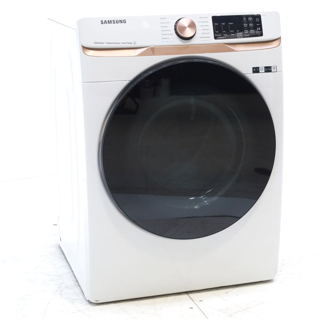 Pictures of Ivory ENERGY STAR Samsung 7.5 cu. ft. Frontload Electric Dryer with Steam - Scratch & Dent - Minor - Neu Appliance Outlet - Discount Appliance Outlet in Austin, Tx