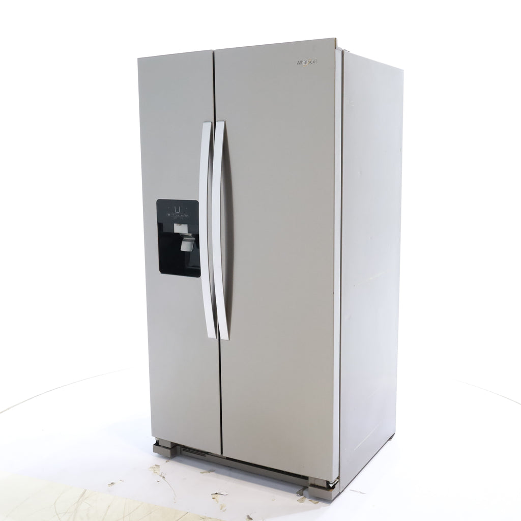 Pictures of Fingerprint-Resistant Stainless Steel Whirlpool 24.5 cu. ft. Side by Side Refrigerator with In Door Ice and Water Dispenser - Certified Refurbished - Neu Appliance Outlet - Discount Appliance Outlet in Austin, Tx