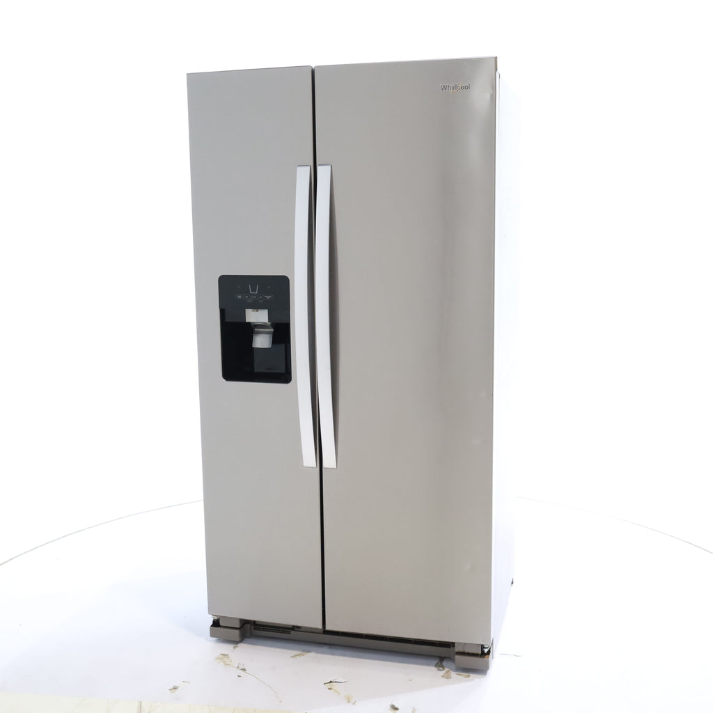 Pictures of Fingerprint-Resistant Stainless Steel Whirlpool 24.5 cu. ft. Side by Side Refrigerator with In Door Ice and Water Dispenser - Certified Refurbished - Neu Appliance Outlet - Discount Appliance Outlet in Austin, Tx