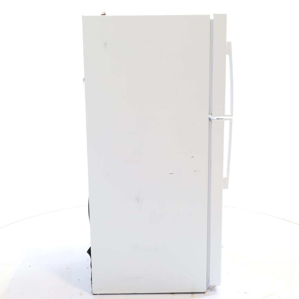 Pictures of 33" Wide GE® White 21.9 Cu. Ft. Garage Ready Top-Freezer Refrigerator - Scratch & Dent - Minor - Neu Appliance Outlet - Discount Appliance Outlet in Austin, Tx