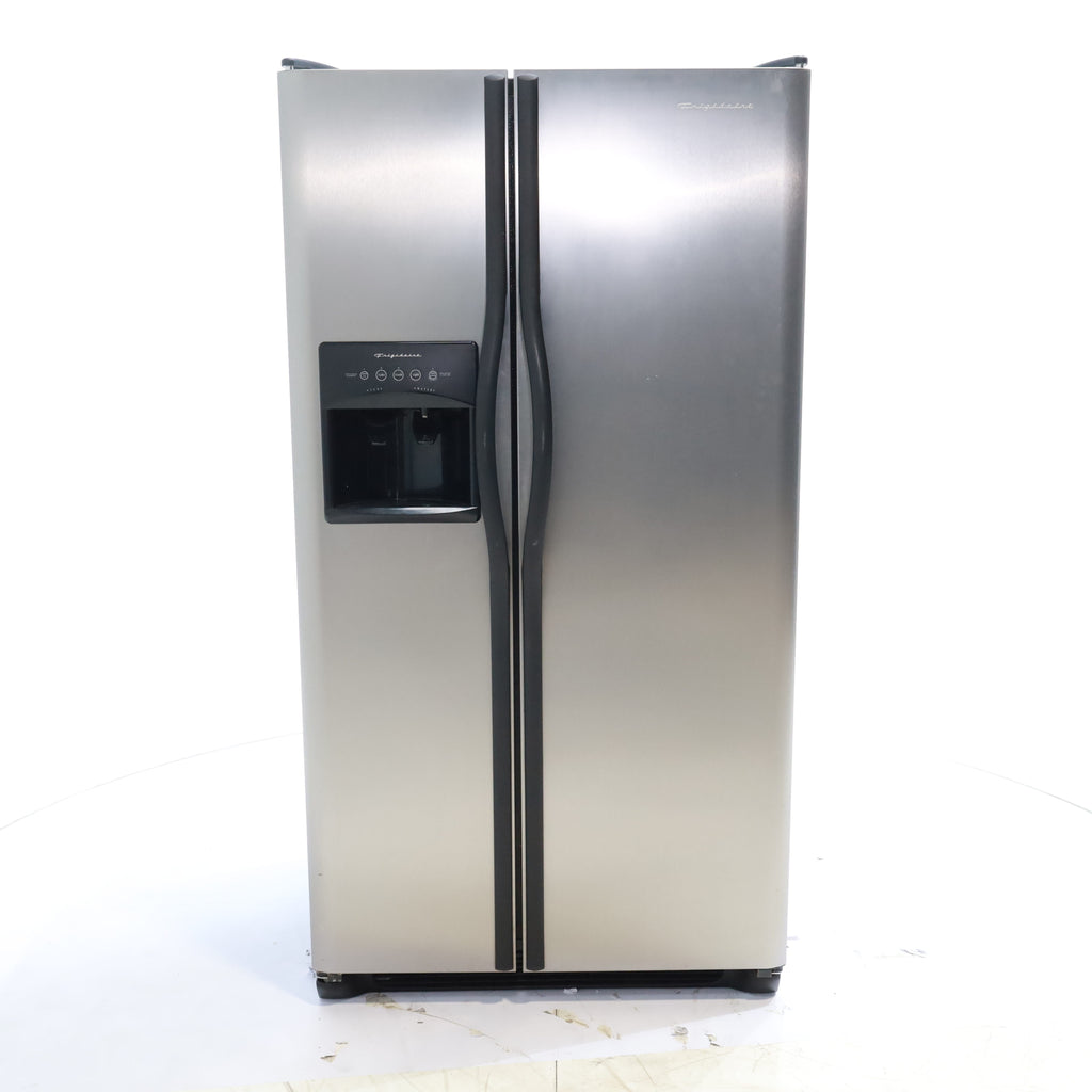 Pictures of Frigidaire 36" Wide Stainless Steel Side by Side Refrigerator with Ice and Water dispenser - Certified Refurbished - Neu Appliance Outlet - Discount Appliance Outlet in Austin, Tx