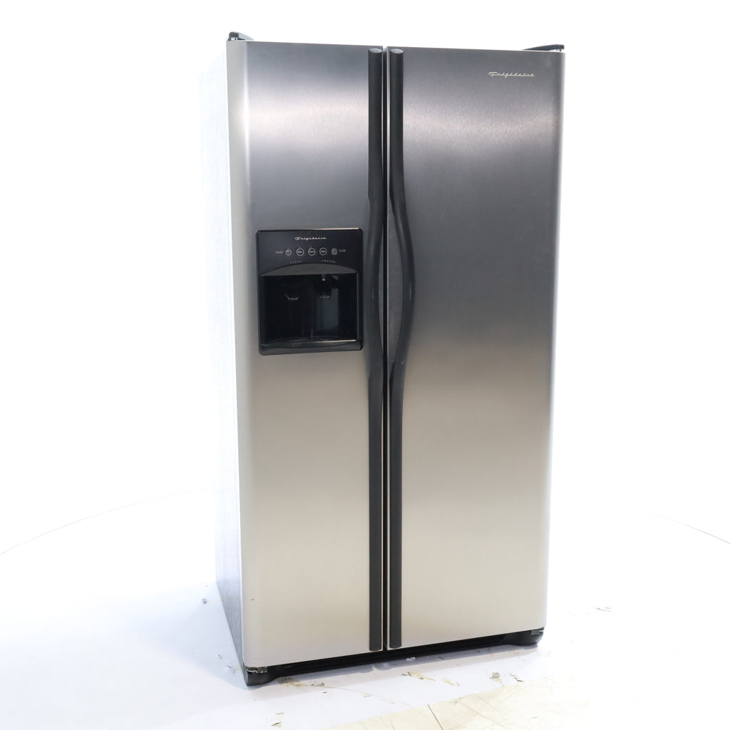 Pictures of Frigidaire 36" Wide Stainless Steel Side by Side Refrigerator with Ice and Water dispenser - Certified Refurbished - Neu Appliance Outlet - Discount Appliance Outlet in Austin, Tx