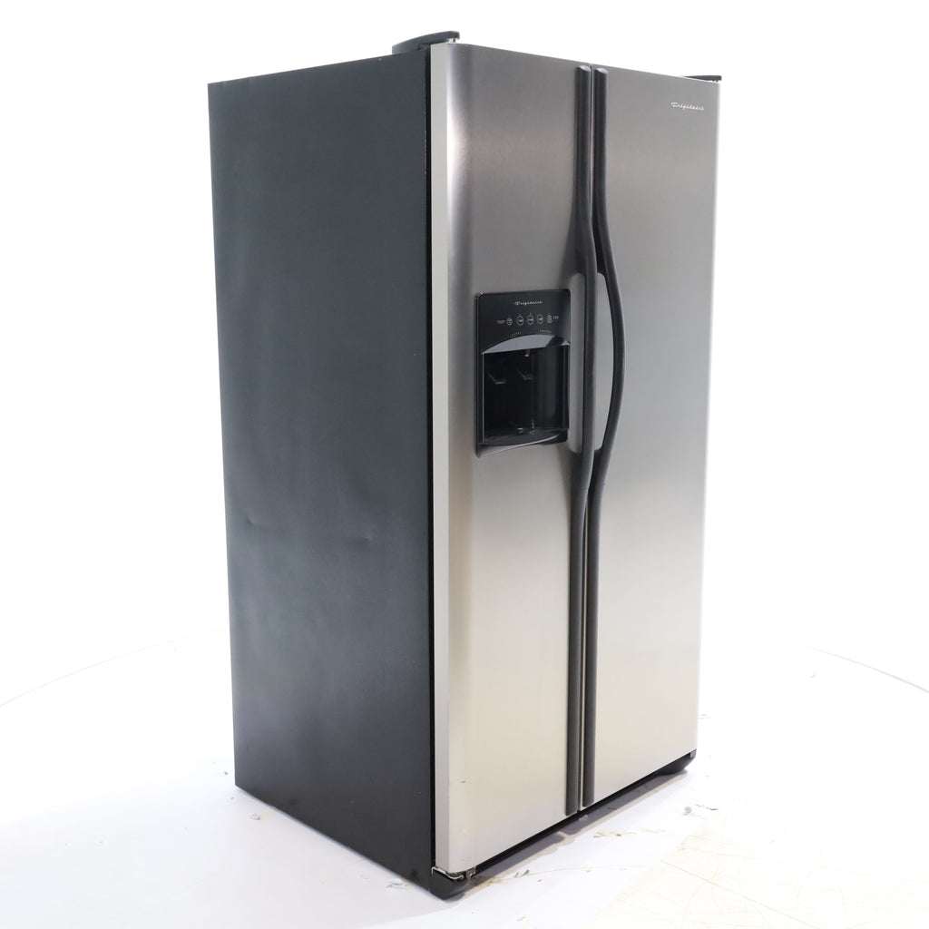 Pictures of Frigidaire 36" Wide Stainless Steel Side by Side Refrigerator with Ice and Water dispenser - Certified Refurbished - Neu Appliance Outlet - Discount Appliance Outlet in Austin, Tx