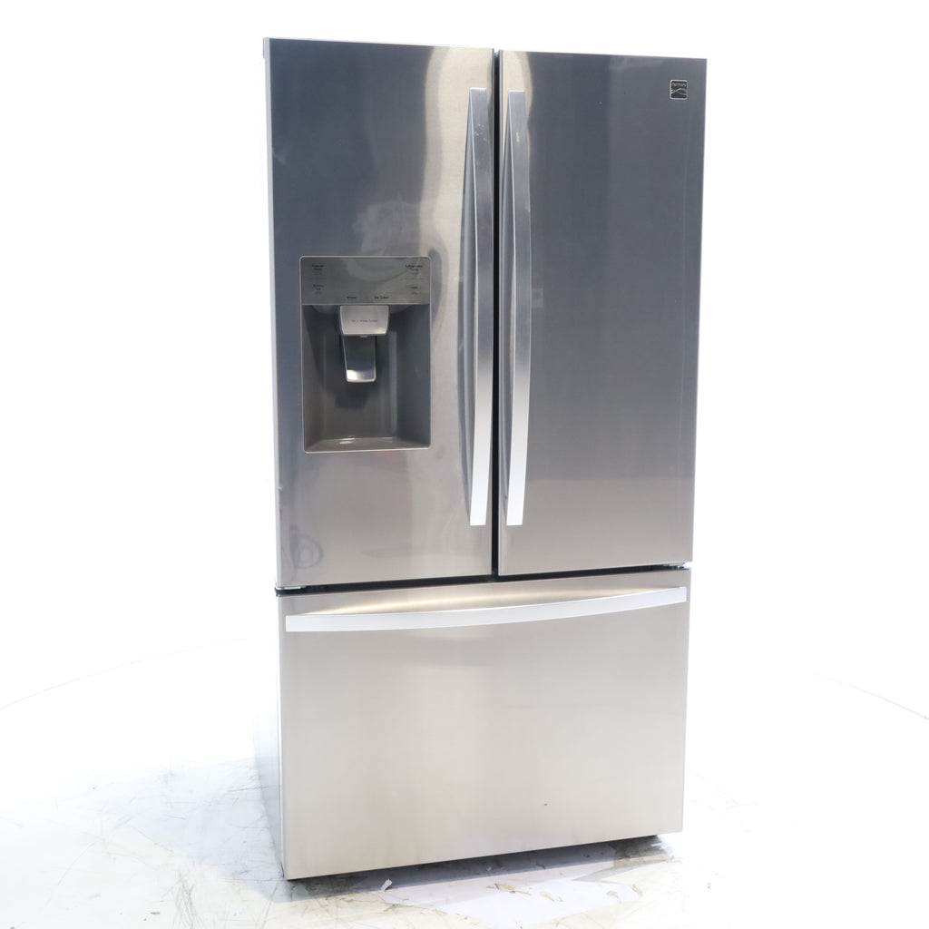 Pictures of Stainless Kenmore 25.5-cu ft French Door ENERGY STAR Refrigerator with Ice Maker, Water and Ice Dispenser - Scratch & Dent - Minor - Neu Appliance Outlet - Discount Appliance Outlet in Austin, Tx