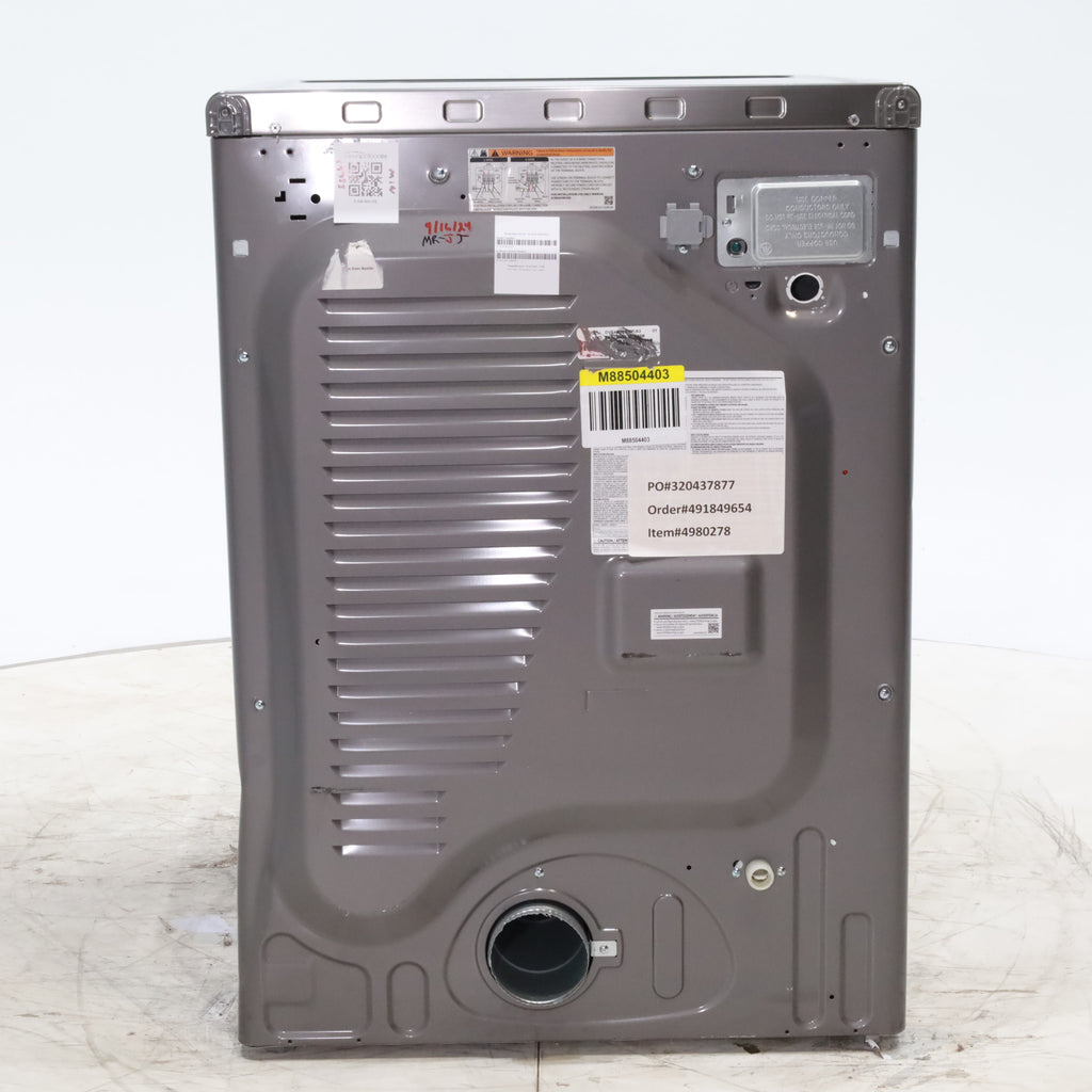 Pictures of Platinum Samsung 7.5 cu. ft. Front Load Electric Dryer with Steam- Scratch & Dent - Minor - Neu Appliance Outlet - Discount Appliance Outlet in Austin, Tx