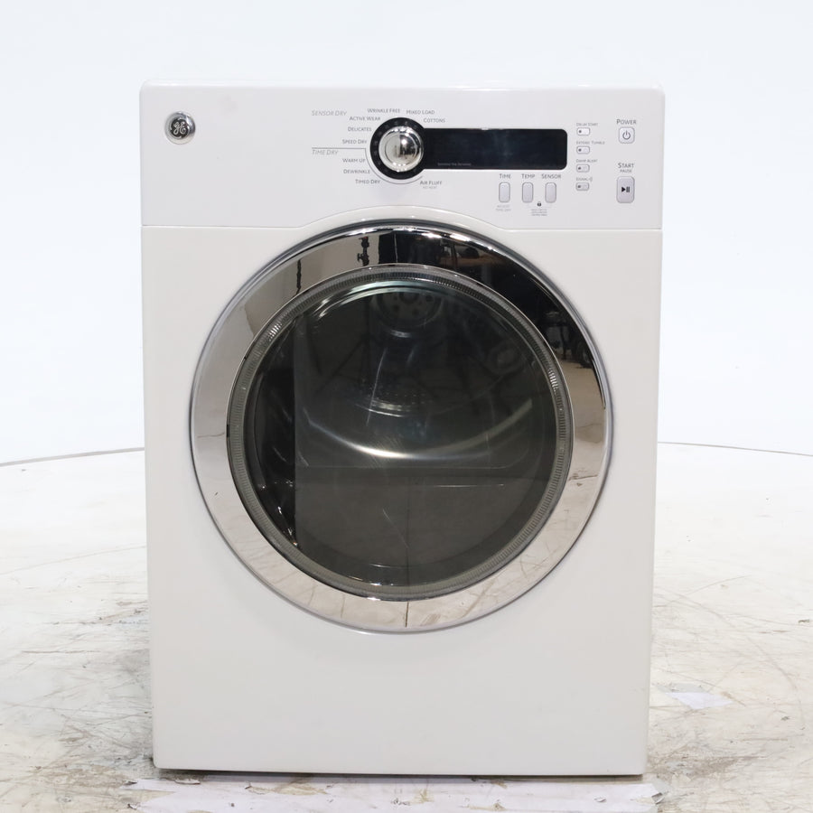 24" Wide Compact GE 4.0 cu.ft. Capacity Electric Dryer with Durable Stainless Steel Drum -  Certified Refurbished