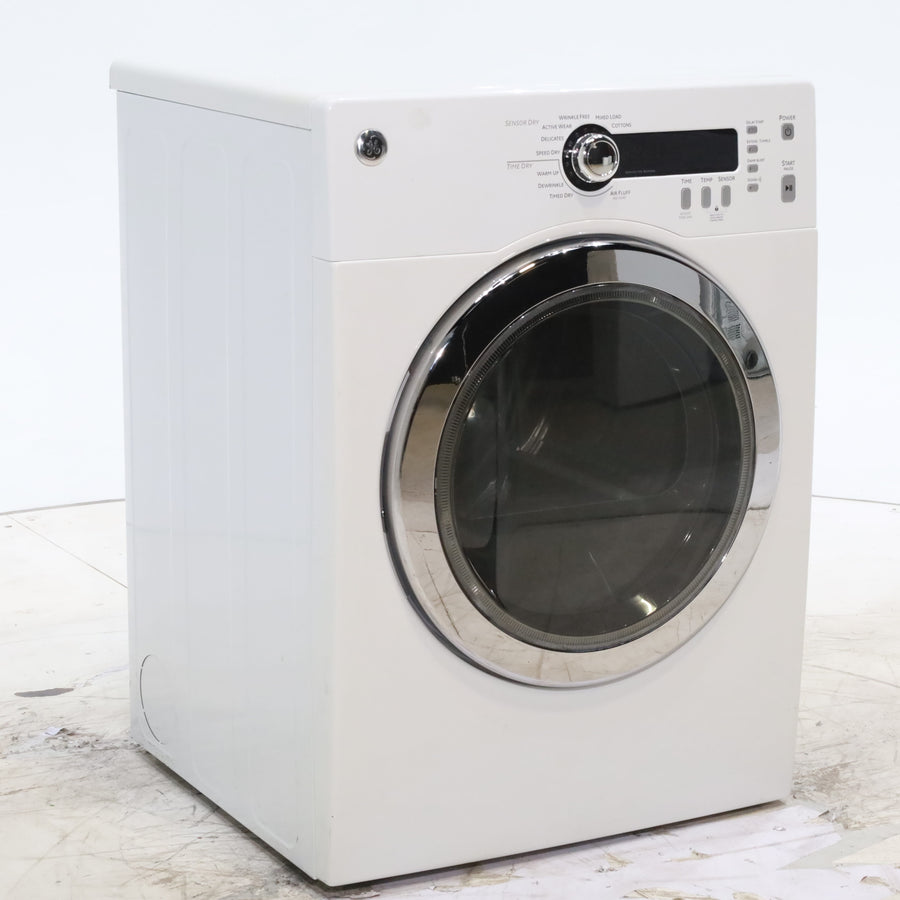 24" Wide Compact GE 4.0 cu.ft. Capacity Electric Dryer with Durable Stainless Steel Drum -  Certified Refurbished