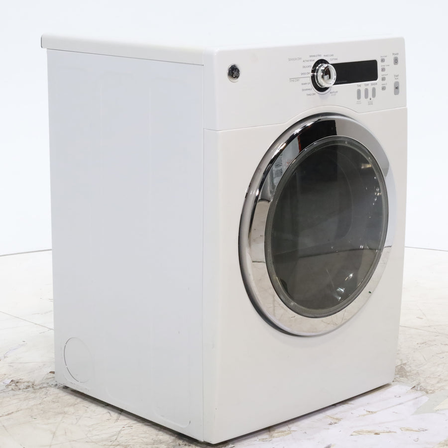 24" Wide Compact GE 4.0 cu.ft. Capacity Electric Dryer with Durable Stainless Steel Drum -  Certified Refurbished