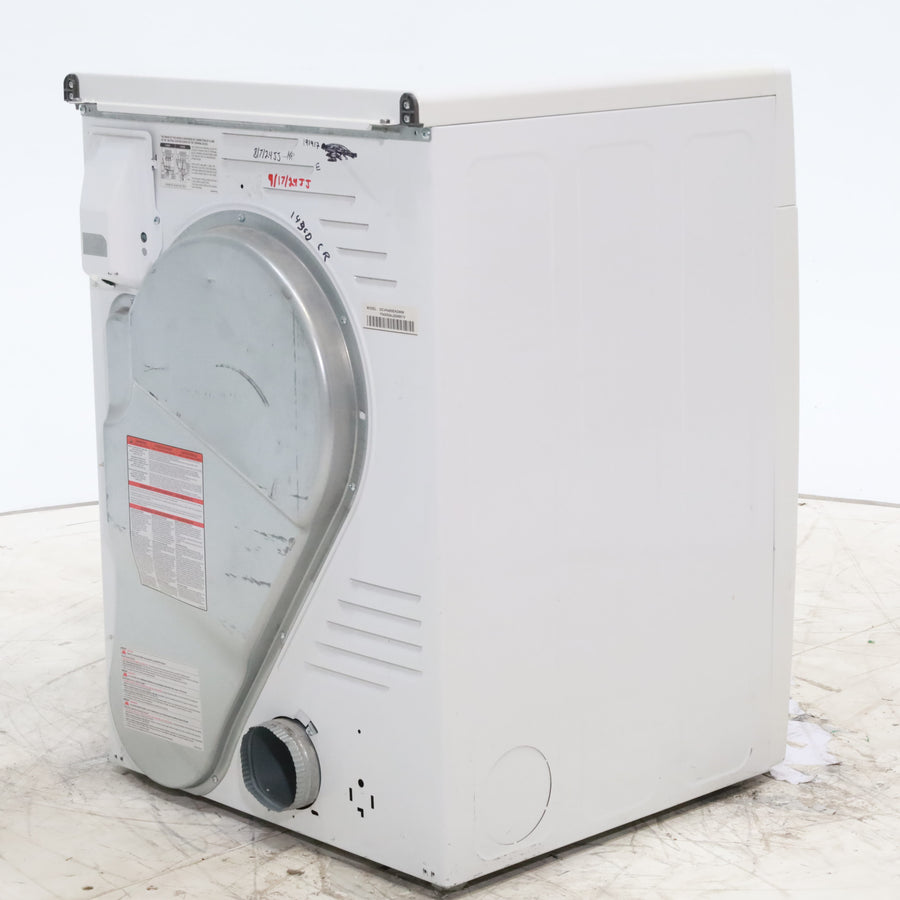 24" Wide Compact GE 4.0 cu.ft. Capacity Electric Dryer with Durable Stainless Steel Drum -  Certified Refurbished