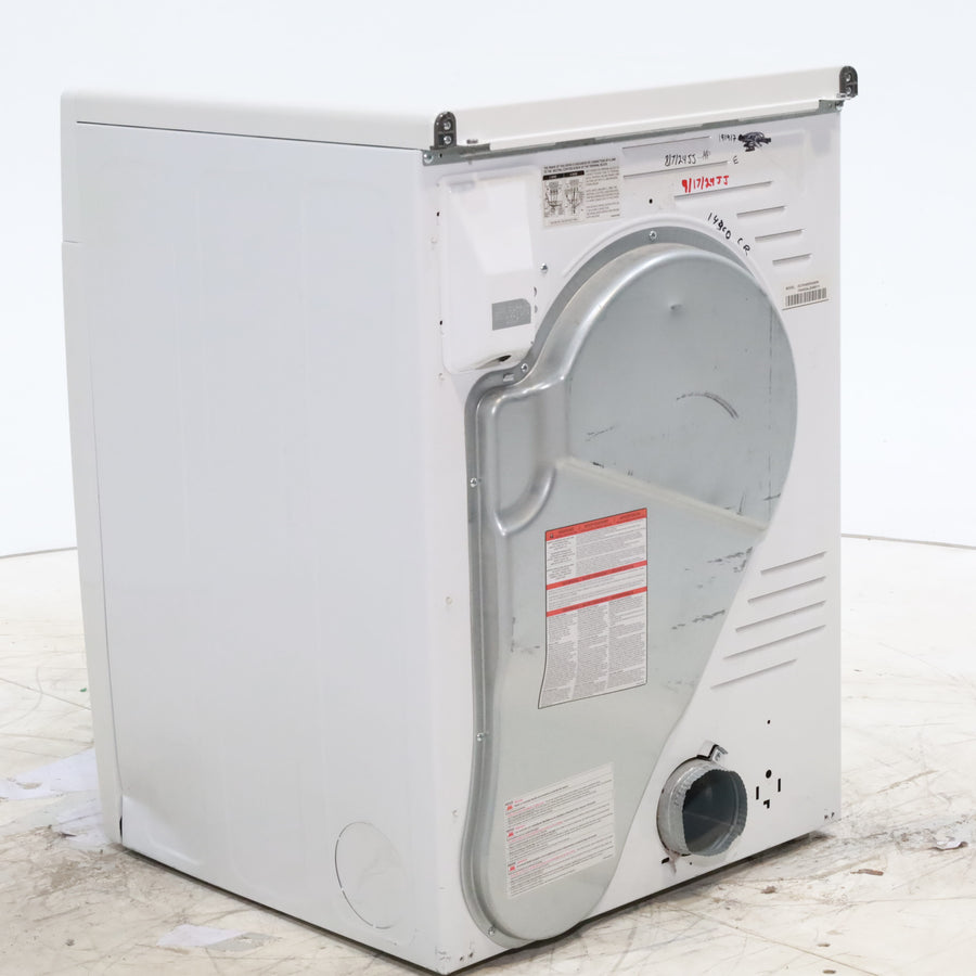 24" Wide Compact GE 4.0 cu.ft. Capacity Electric Dryer with Durable Stainless Steel Drum -  Certified Refurbished