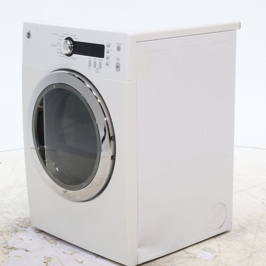 24" Wide Compact GE 4.0 cu.ft. Capacity Electric Dryer with Durable Stainless Steel Drum -  Certified Refurbished