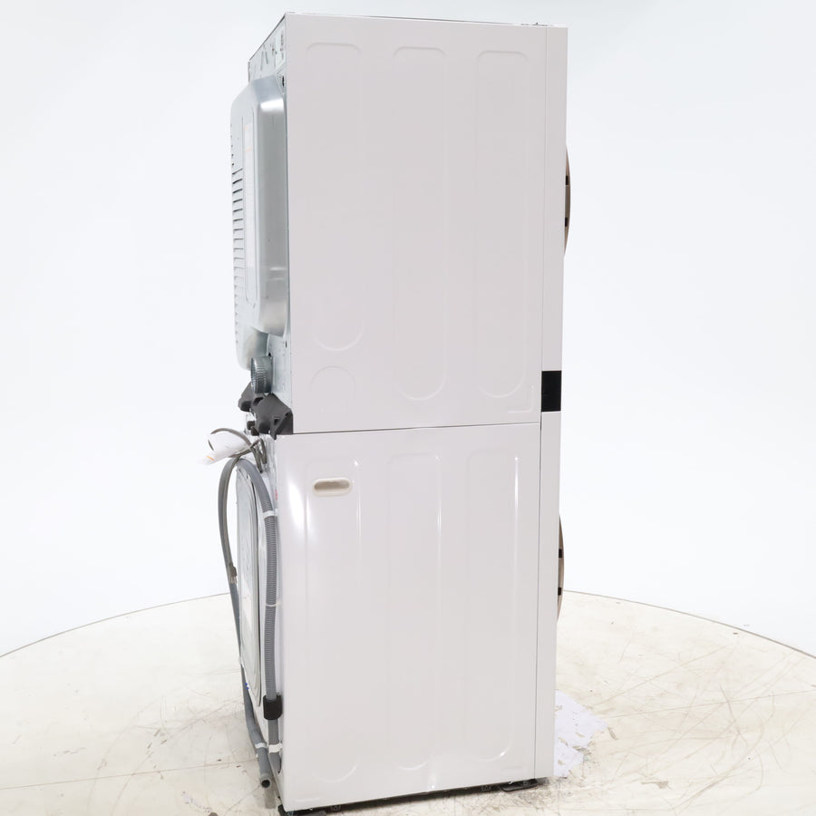 White LG Wash Tower Single Unit Front Load with Center Control™ 4.5 cu. ft. Washer and 7.4 cu. ft. Electric Dryer - Scratch & Dent - Minor
