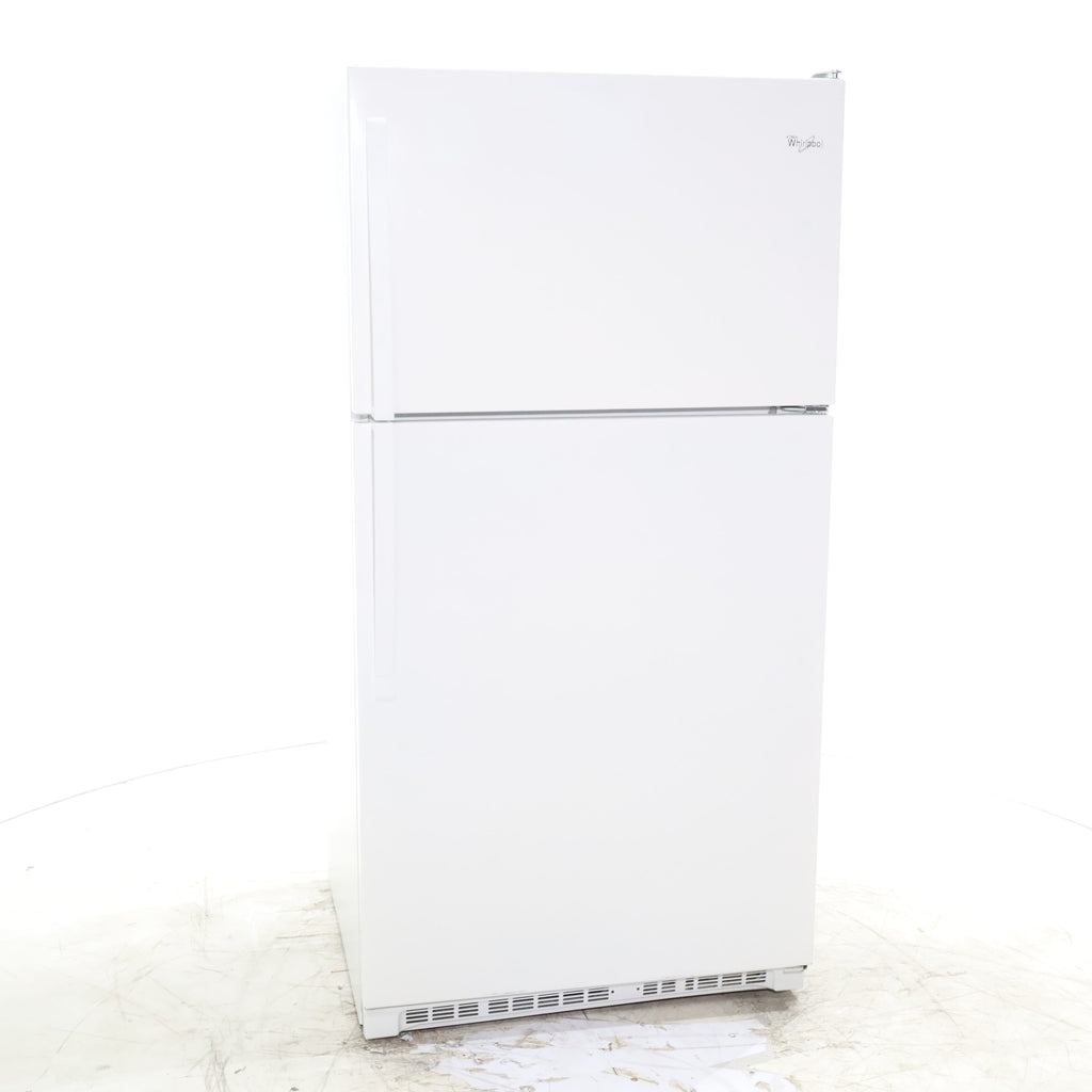 Pictures of 33" Wide Whirlpool Top Freezer 20.5 cu ft Refrigerator with Ice Maker and Frameless Glass Shelves and Flexi-Slide Bin - Certified Refurbished - Neu Appliance Outlet - Discount Appliance Outlet in Austin, Tx