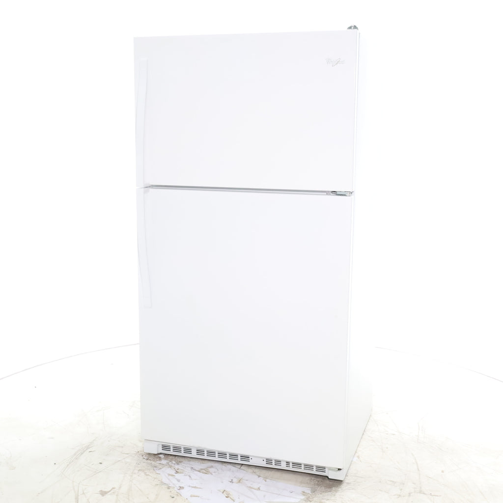 Pictures of 33" Wide Whirlpool Top Freezer 20.5 cu ft Refrigerator with Ice Maker and Frameless Glass Shelves and Flexi-Slide Bin - Certified Refurbished - Neu Appliance Outlet - Discount Appliance Outlet in Austin, Tx