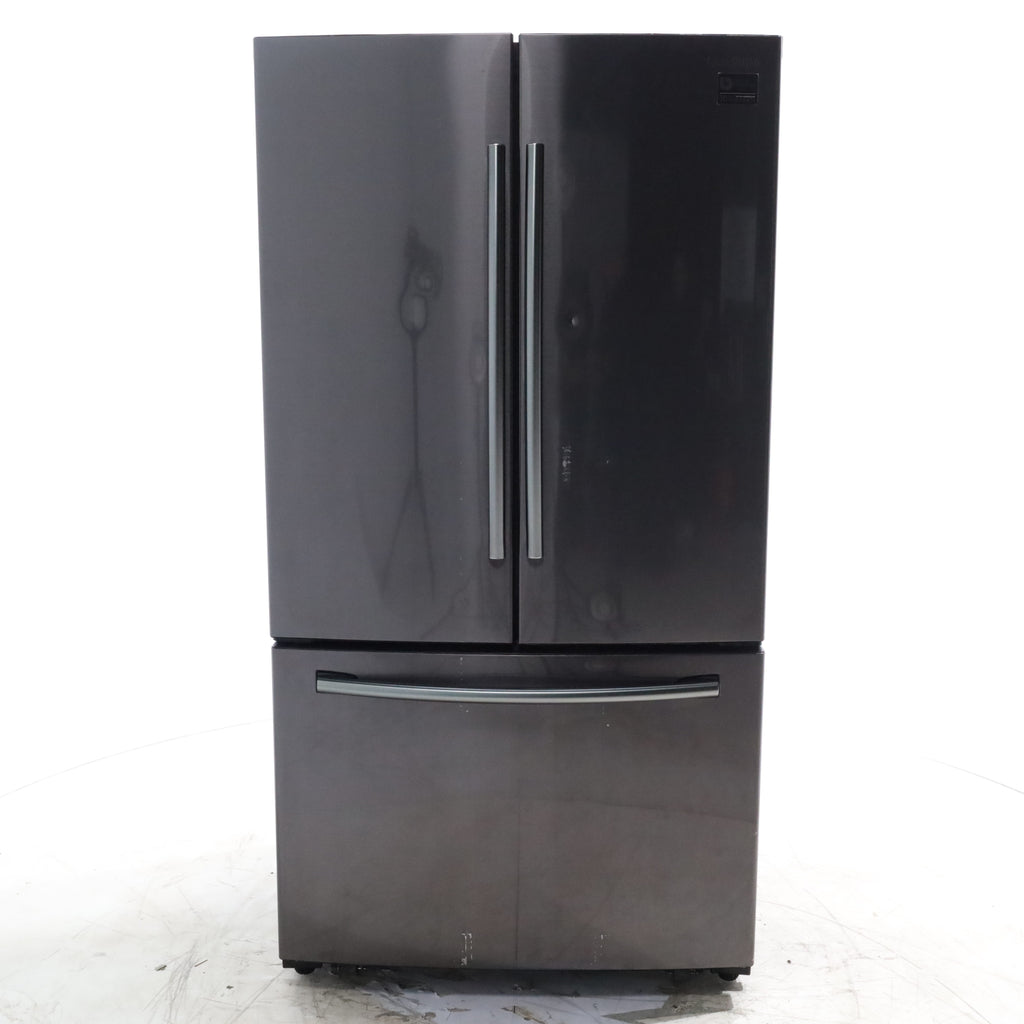 Pictures of Black Samsung ENERGY STAR 25.5 cu ft French Door Refrigerator with Twin Cooling Plus and High-intensive LED Lighting - Certified Refurbished - Neu Appliance Outlet - Discount Appliance Outlet in Austin, Tx