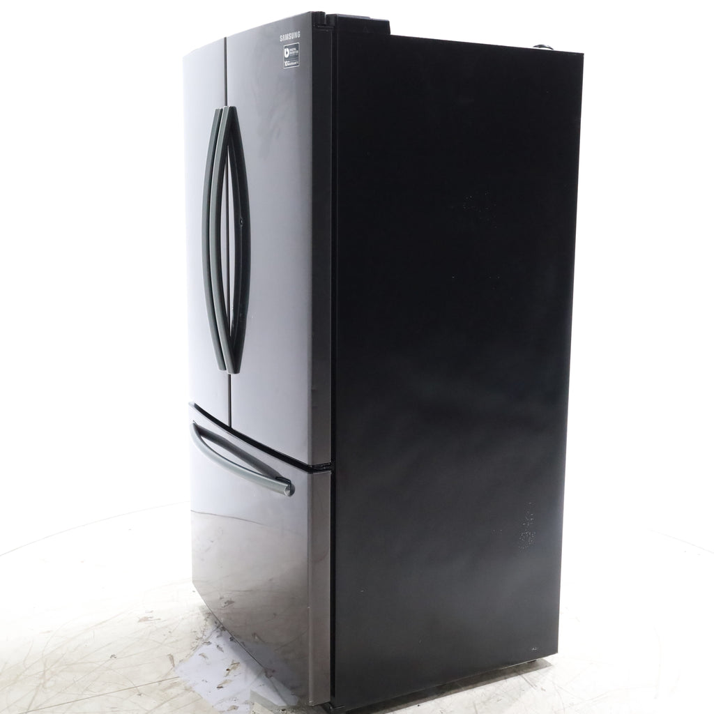 Pictures of Black Samsung ENERGY STAR 25.5 cu ft French Door Refrigerator with Twin Cooling Plus and High-intensive LED Lighting - Certified Refurbished - Neu Appliance Outlet - Discount Appliance Outlet in Austin, Tx